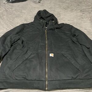 Rain Defender Loose Fit Midweight Thermal Lined Full Zip Hoodie